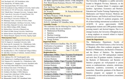 The International Conference on Mathematical and Statistical Modelling, Simulation and Optimization of Energy Systems (ICMSOES 2025)