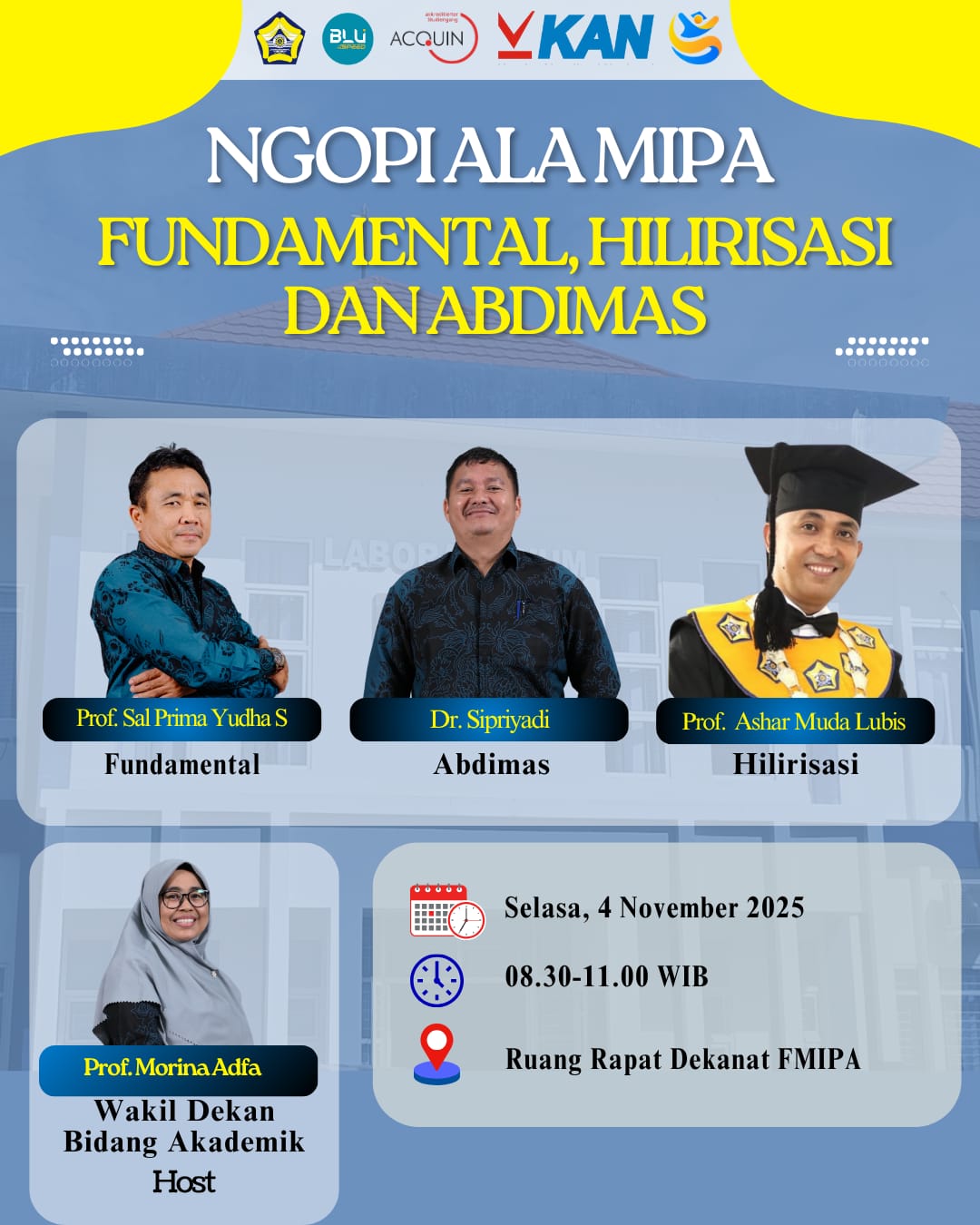 “Ngopi Ala MIPA” Fundamentals, Downstreaming, and Community Service