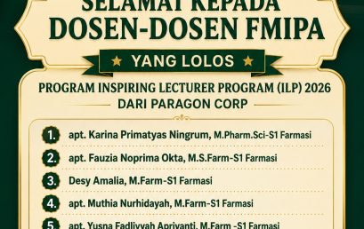 Bangga! 8 Dosen FMIPA Universitas Bengkulu Lolos “Inspiring Lecturer Program (ILP) 2026” dari Paragon Corp