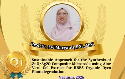 Prof. Dr. Evi Maryanti Sukses Publikasikan Artikel Ilmiah di Jurnal Bereputasi Internasional Scopus Q1